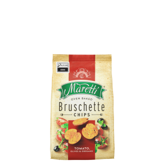 Maretti Bruschette de Tomate, Azeitona e Orégano - Pacote 85g